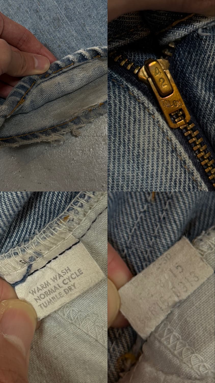 70's USA Made 빈티지 리바이스 646 벨바텀 부츠컷 오렌지탭 상품이미지9