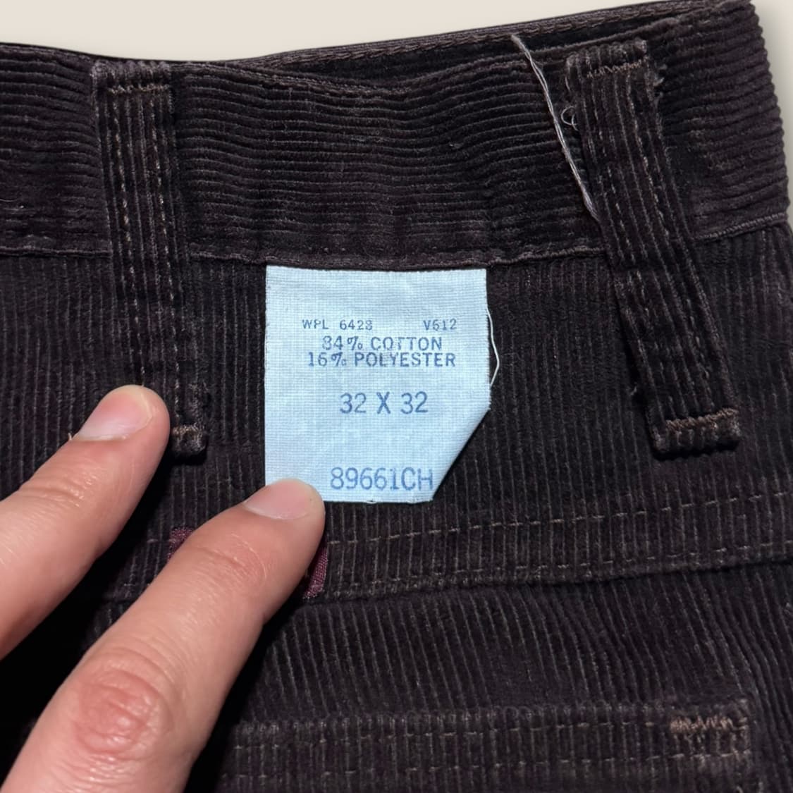 80s USA Rustler 브라운 코듀로이 팬츠 32 상품이미지3