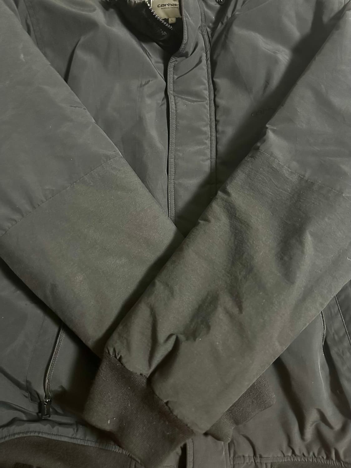 칼하트 WIP 코디악 블루종 블랙 L (팔 수선) 상품이미지3