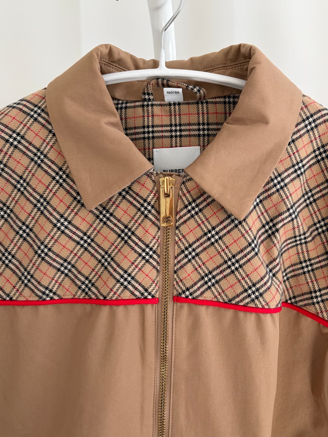 버버리 콘트라스트 체크 자켓 상품이미지2