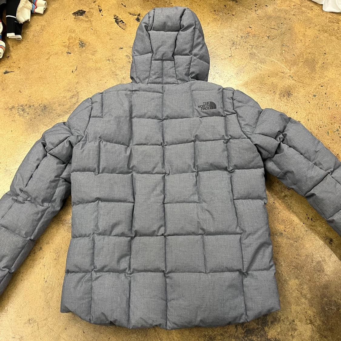 [정품/M] 노스페이스 스타일 회색 패딩 점퍼 b18 상품이미지4