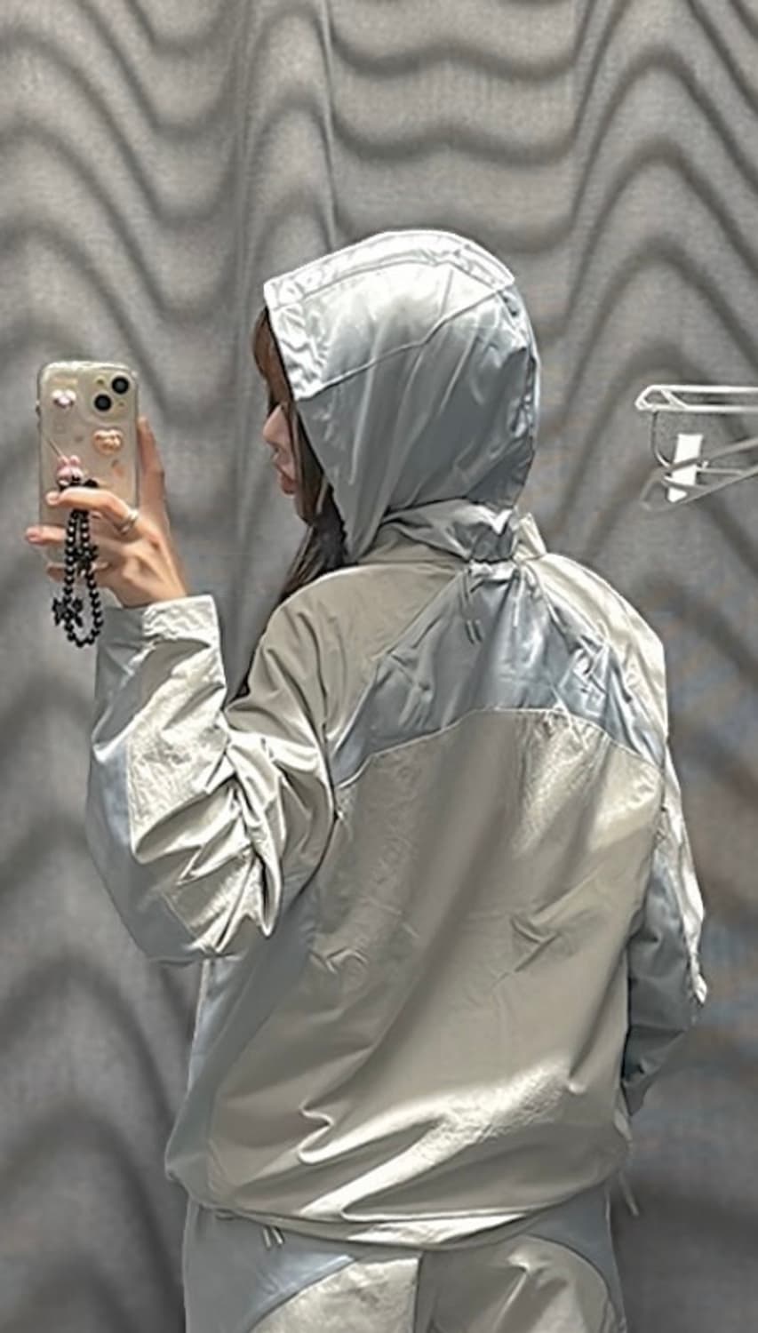 Sansan Gear Contrast Jacket Light Grey 상품이미지2