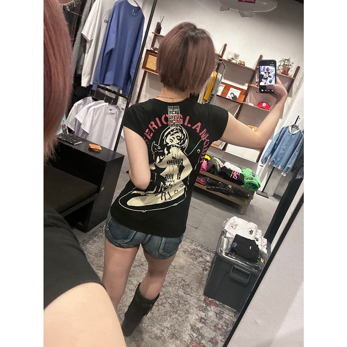HYSTERIC GLAMOUR Guitar Girl Tee 상품이미지2