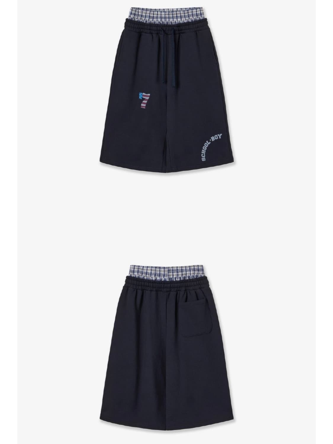 에이이에이이 TRUNK LAYERED SWEATSHORTS [NAVY] 상품이미지3
