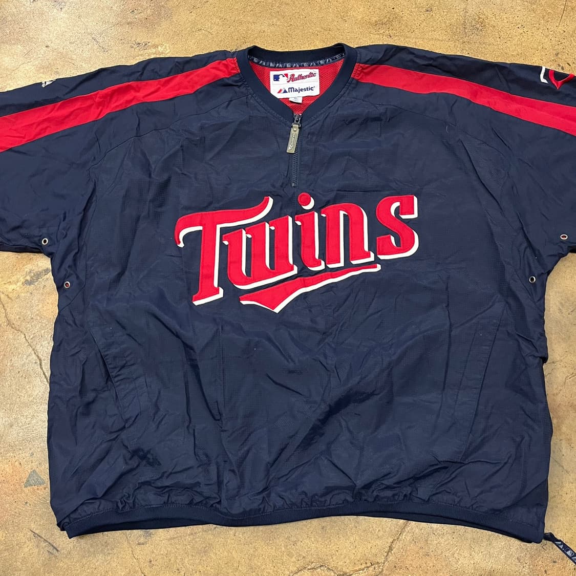 [XL] 마제스틱 미네소타 트윈스 MLB 바람막이 네이비 b18 상품이미지3