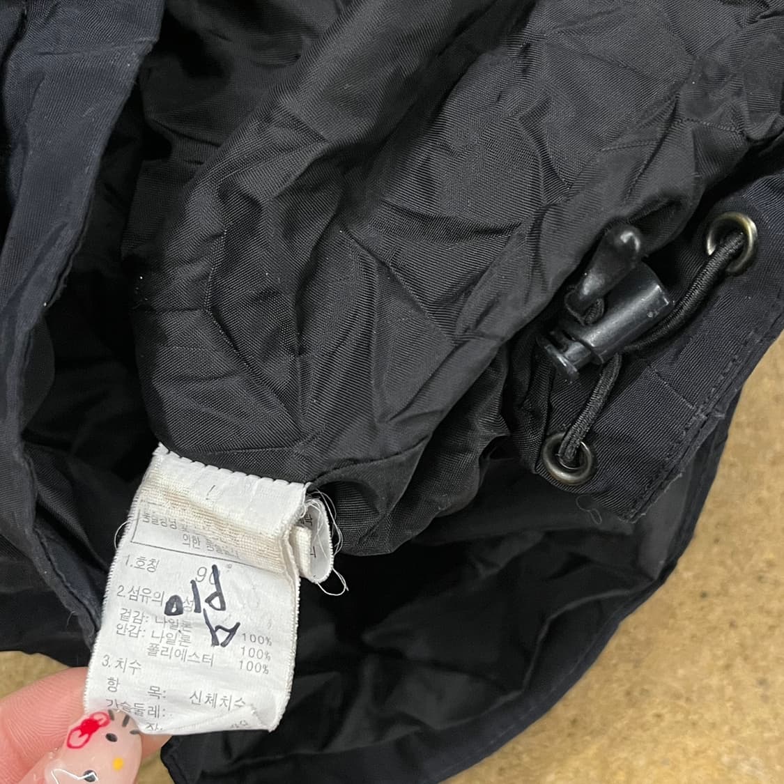 [정품/L] 노스페이스 블랙 바람막이 후드 자켓 b16 상품이미지7