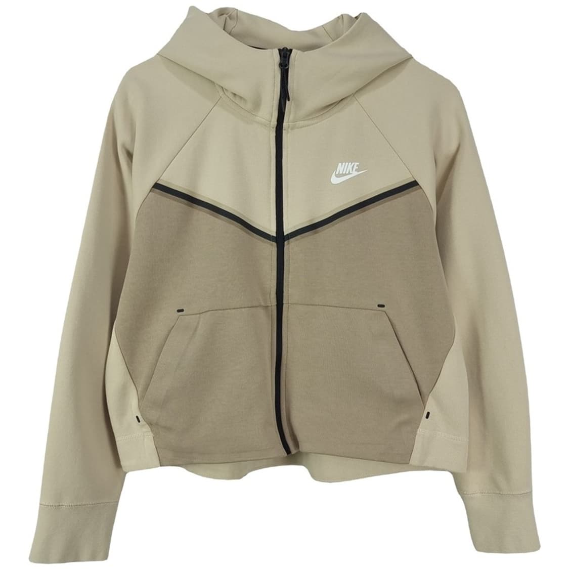 [나이키] 크롭 테크팩 후드 집업 베이지 M18642 상품이미지2