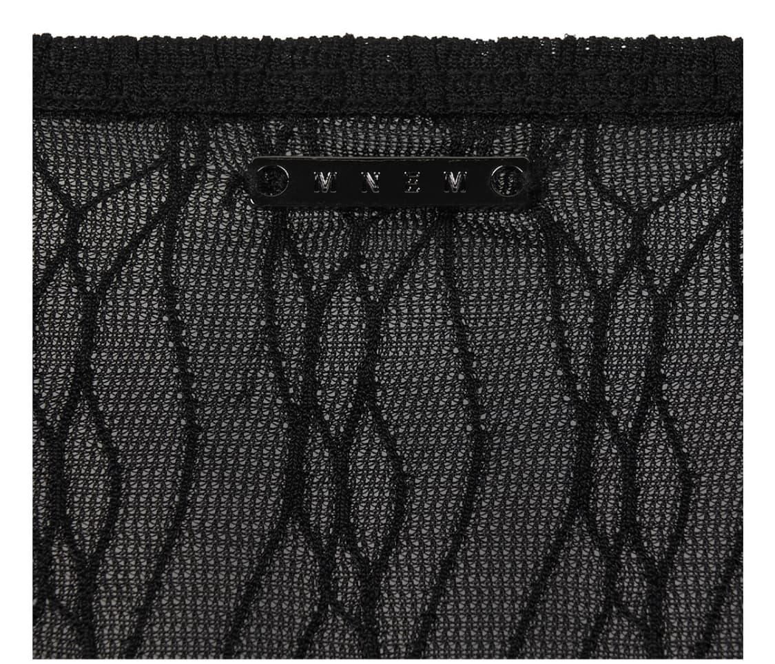 므넴 woodgrain bolero 가디건 블랙 상품이미지2