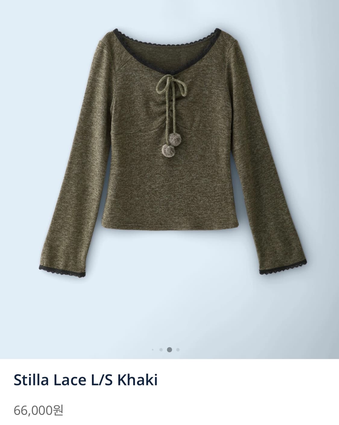 배드블루 Stilla Lace L/S Khaki 상품이미지2