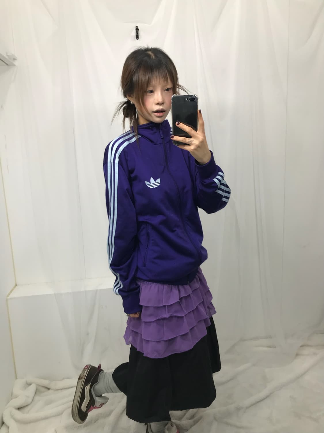 아디다스 보라색 져지 상품이미지3