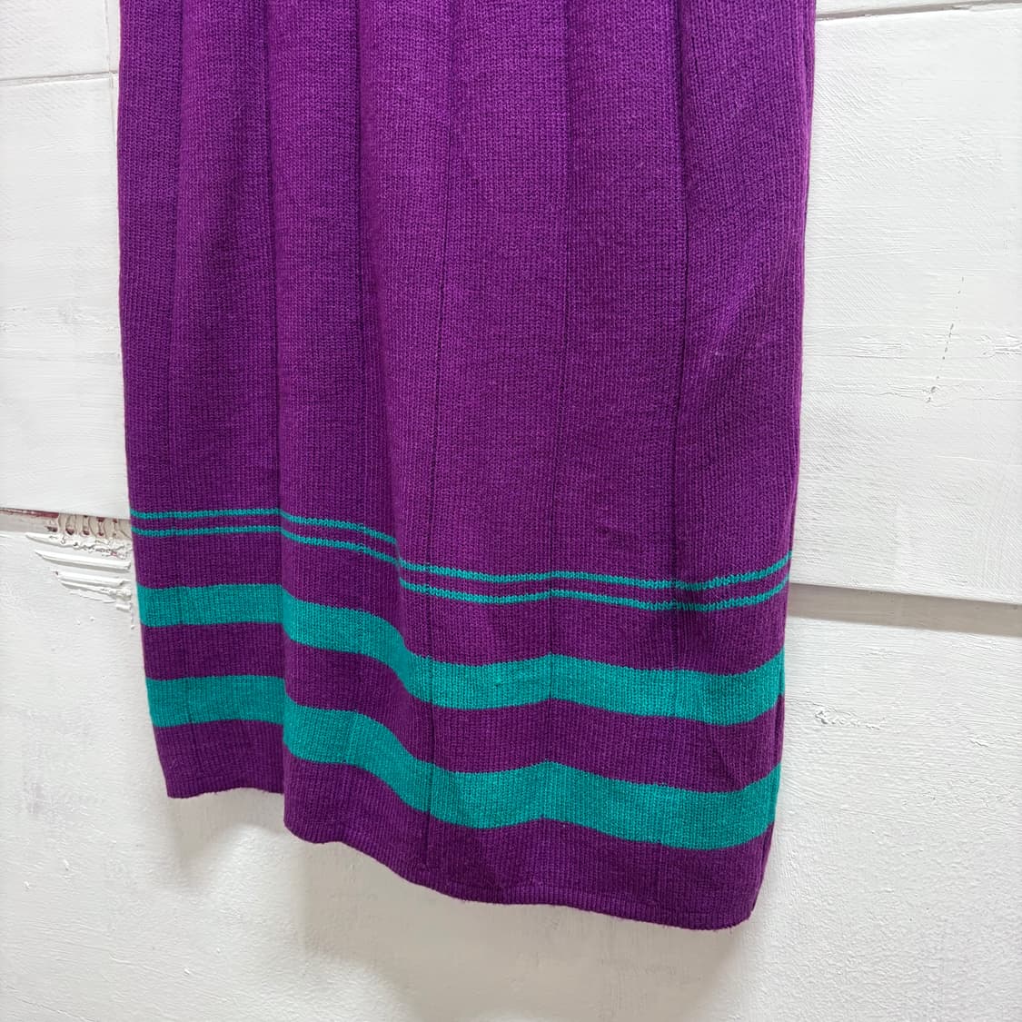 퍼플 민트 캐시 혼방 키치 니트 롱 스커트 (JPN) 상품이미지4