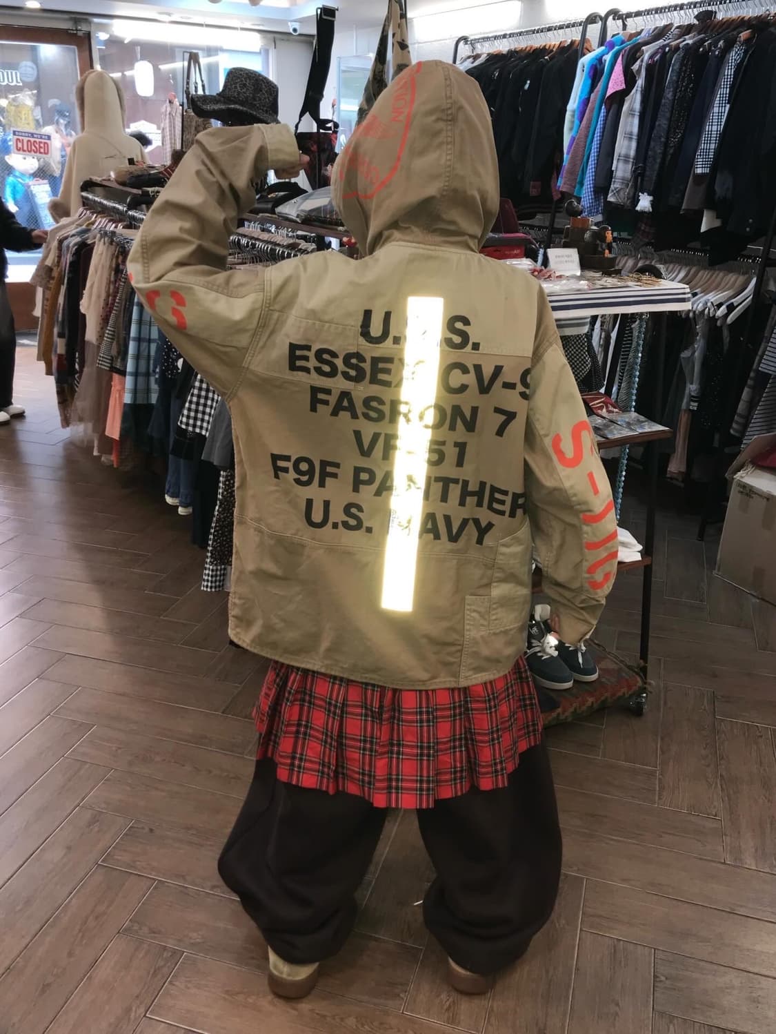 Avirex Multi Pocket Hooded Jacket 상품이미지3