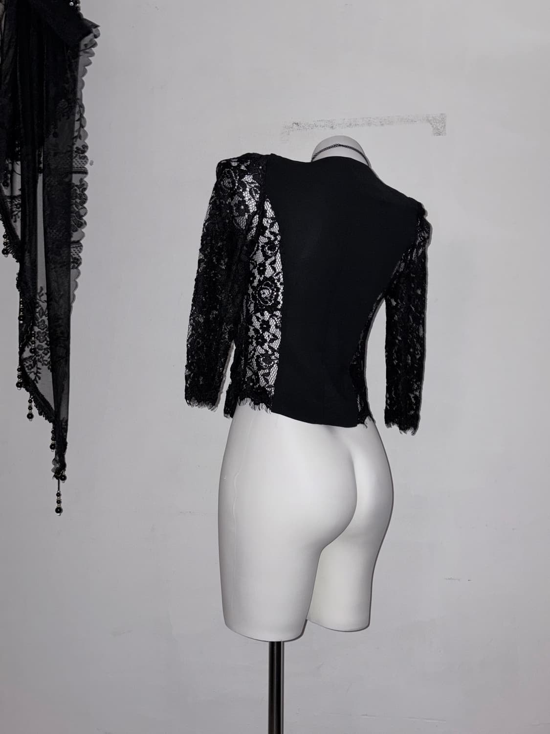 올블랙 고스코디세트 공겜여주 고딕 다크페어리 3피스 상품이미지9