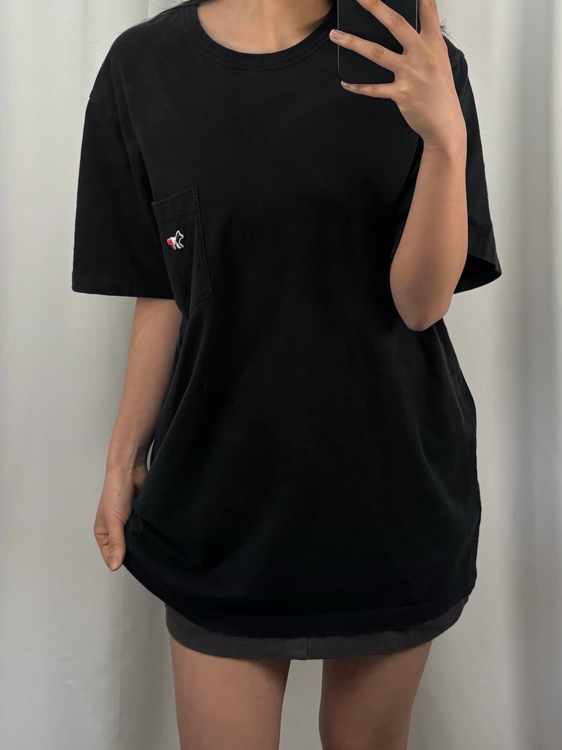 메종키츠네 트리컬러 포켓 반팔 상품이미지3