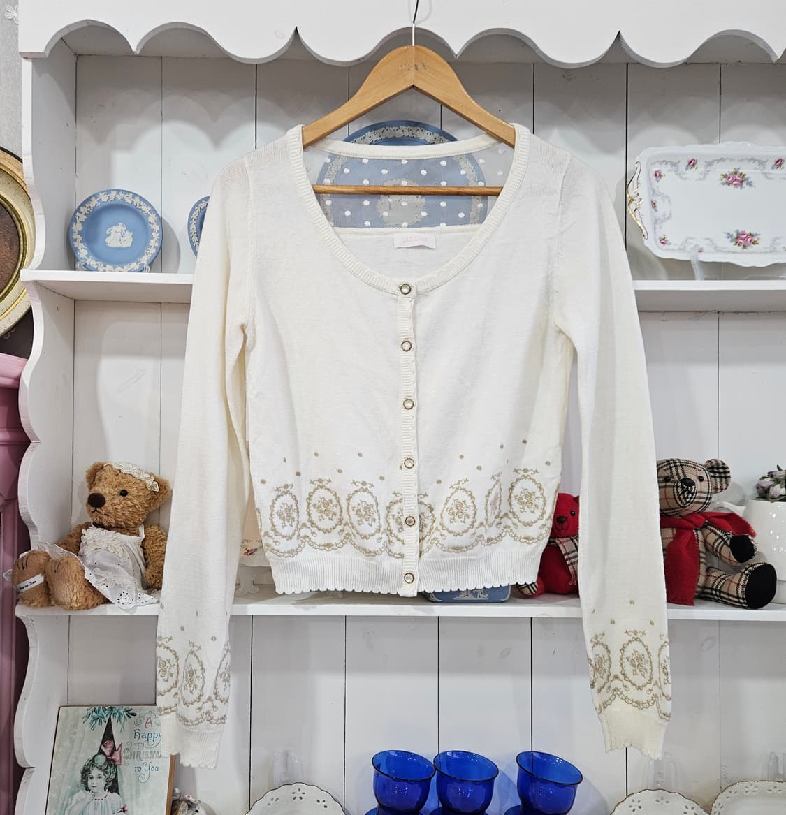 리즈리사(LIZ LISA) 도트시스루 가디건 상품이미지1