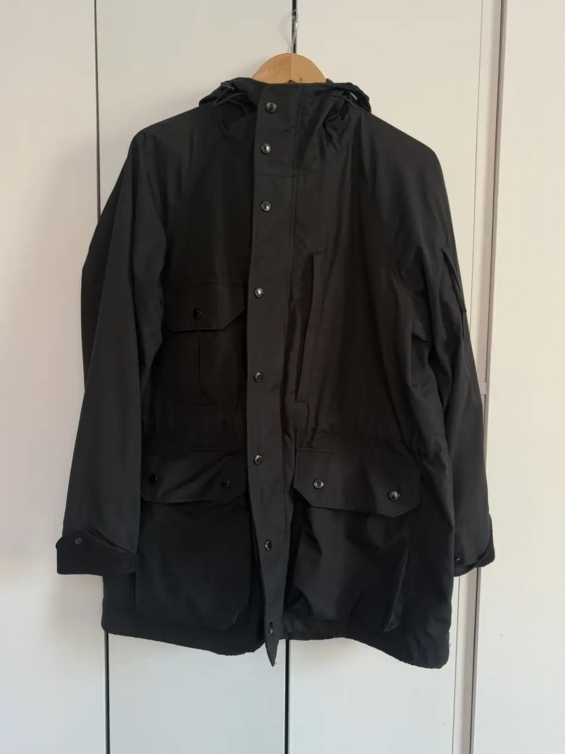 엔지니어드 가먼츠 필드파카 블랙 cp원단 상품이미지1