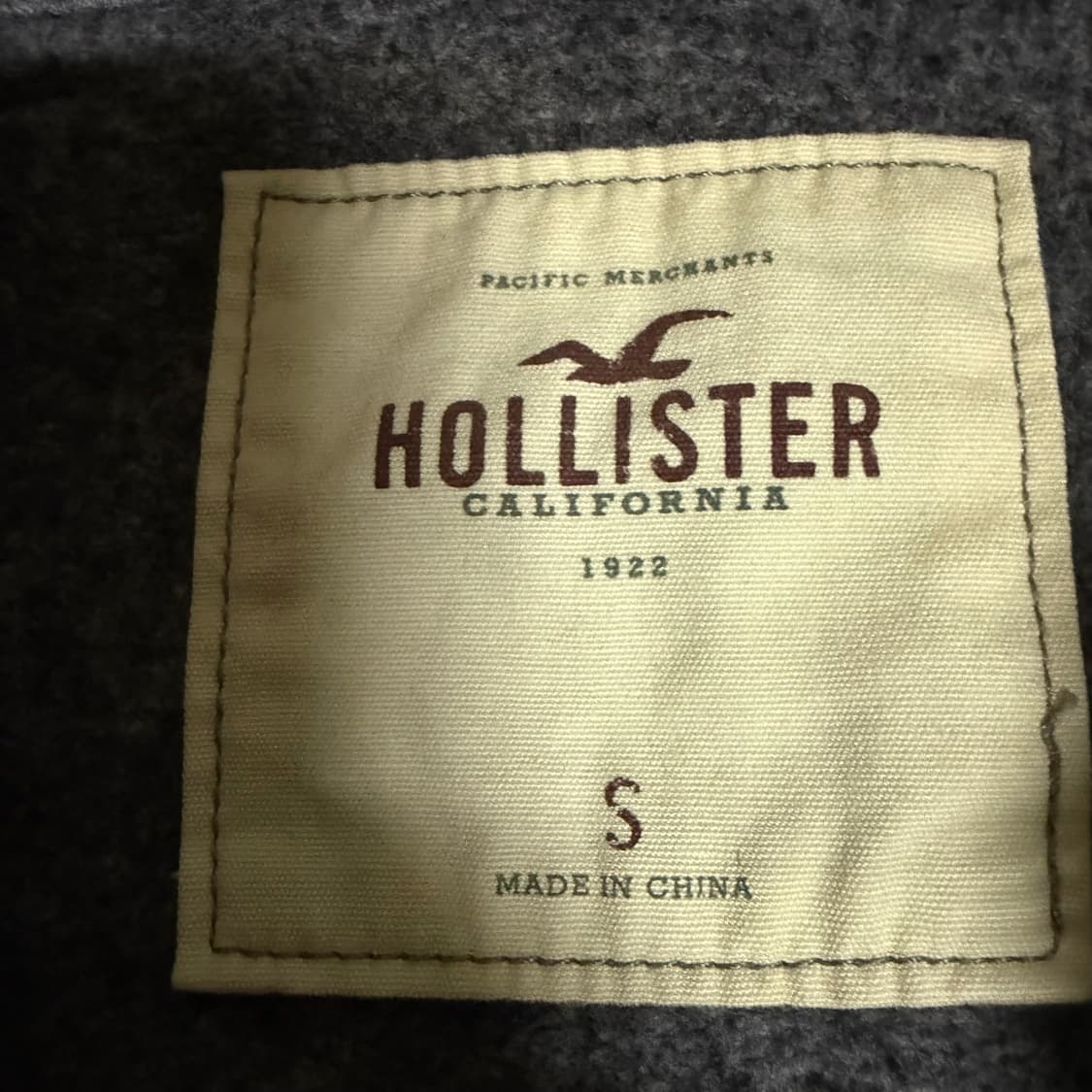 홀리스터 그레이 후드집업 s 상품이미지3