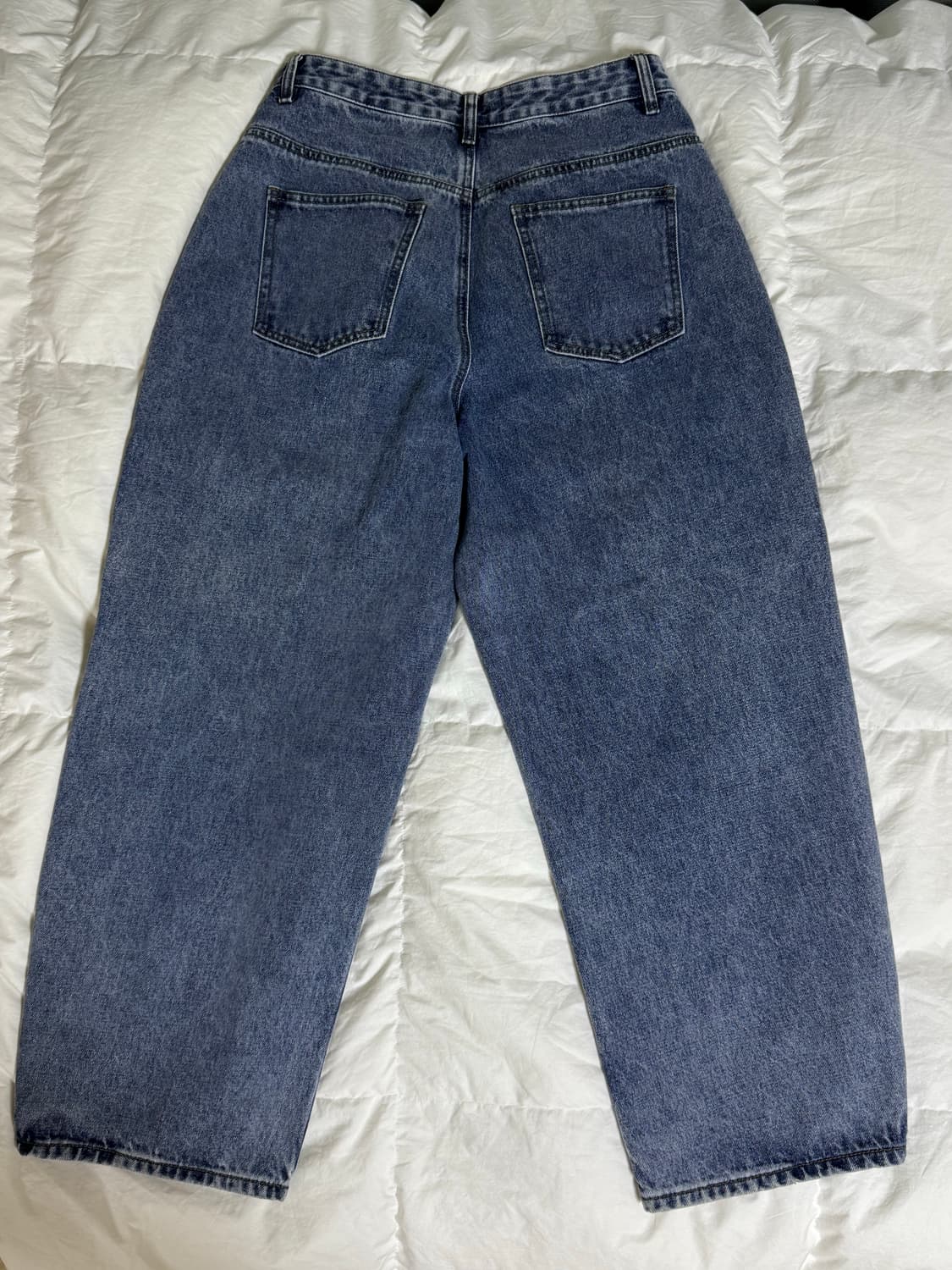 TOFFEE 벌룬핏 데님 와이드 팬츠 상품이미지3