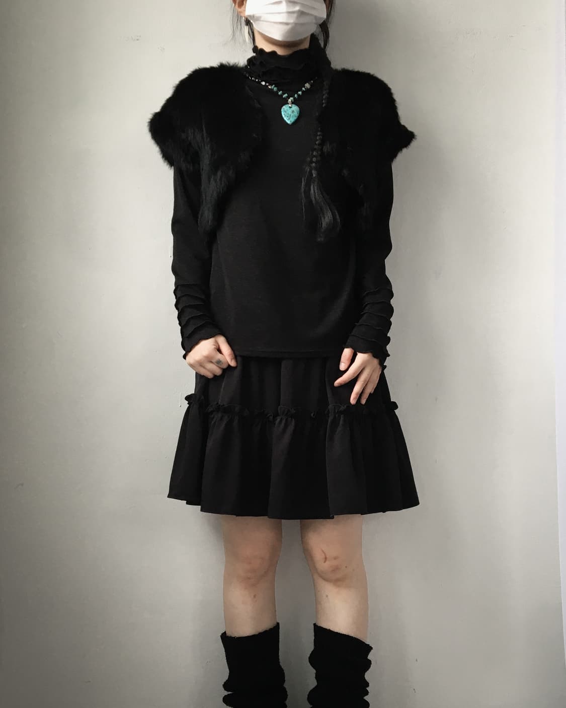 Rabbit fur bolero 상품이미지5