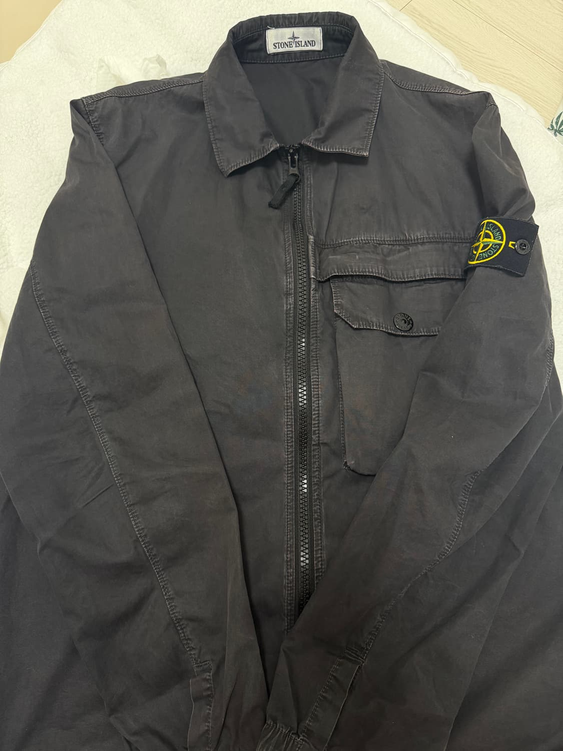 급처 백화점판 스톤아일랜드 오버셔츠 블랙 L 상품이미지1