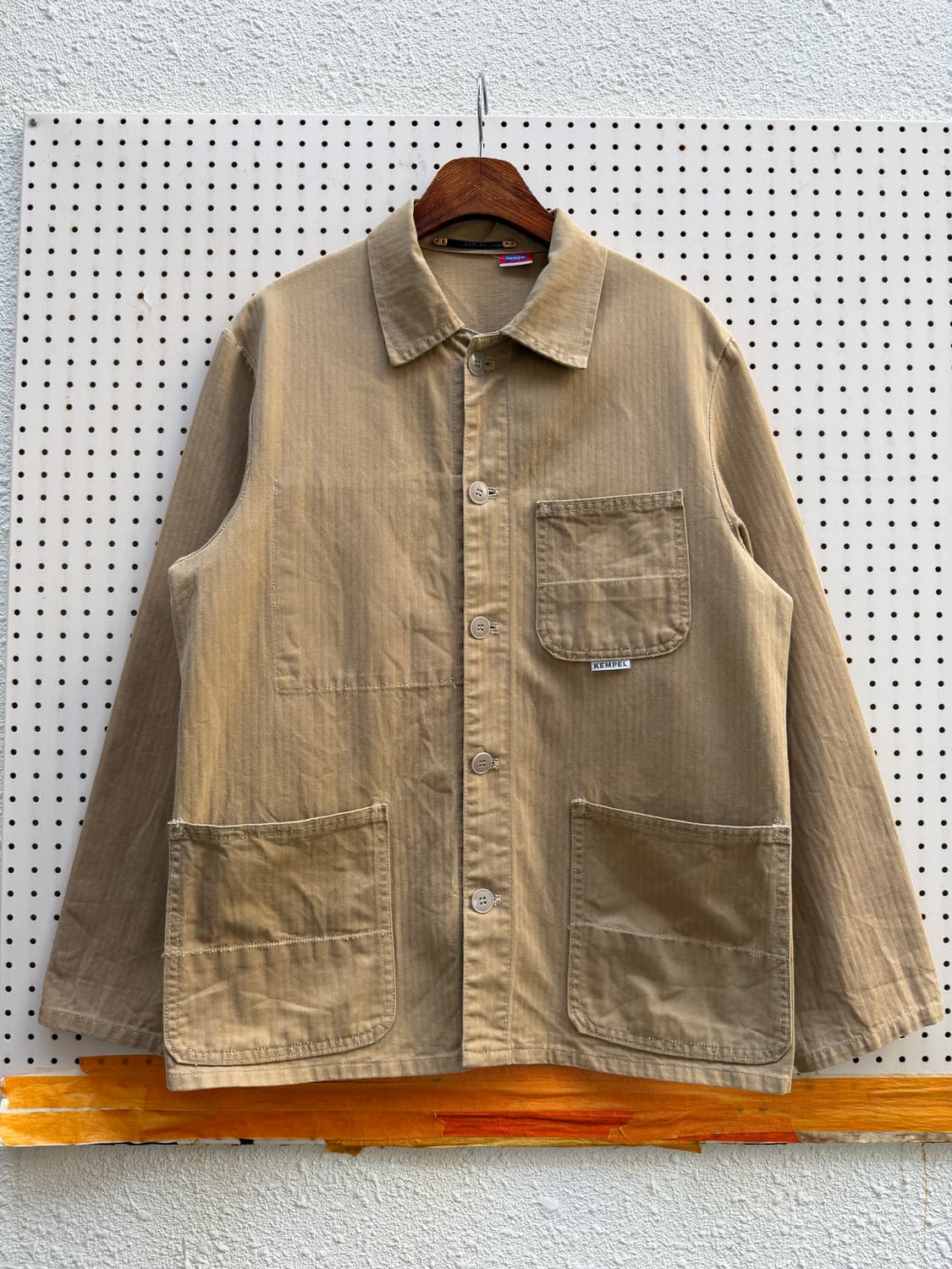 1990s KEMPEL GERMANY HBT 헤링본트윌 유로피안워크자켓 상품이미지1