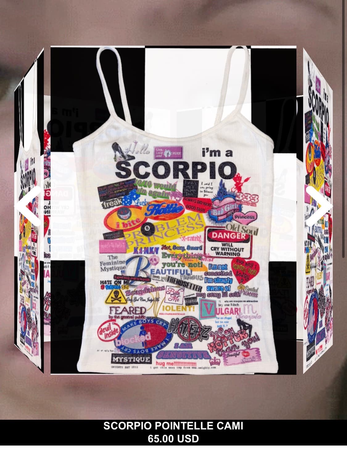 Omighty scorpio pointelle cami 상품이미지1