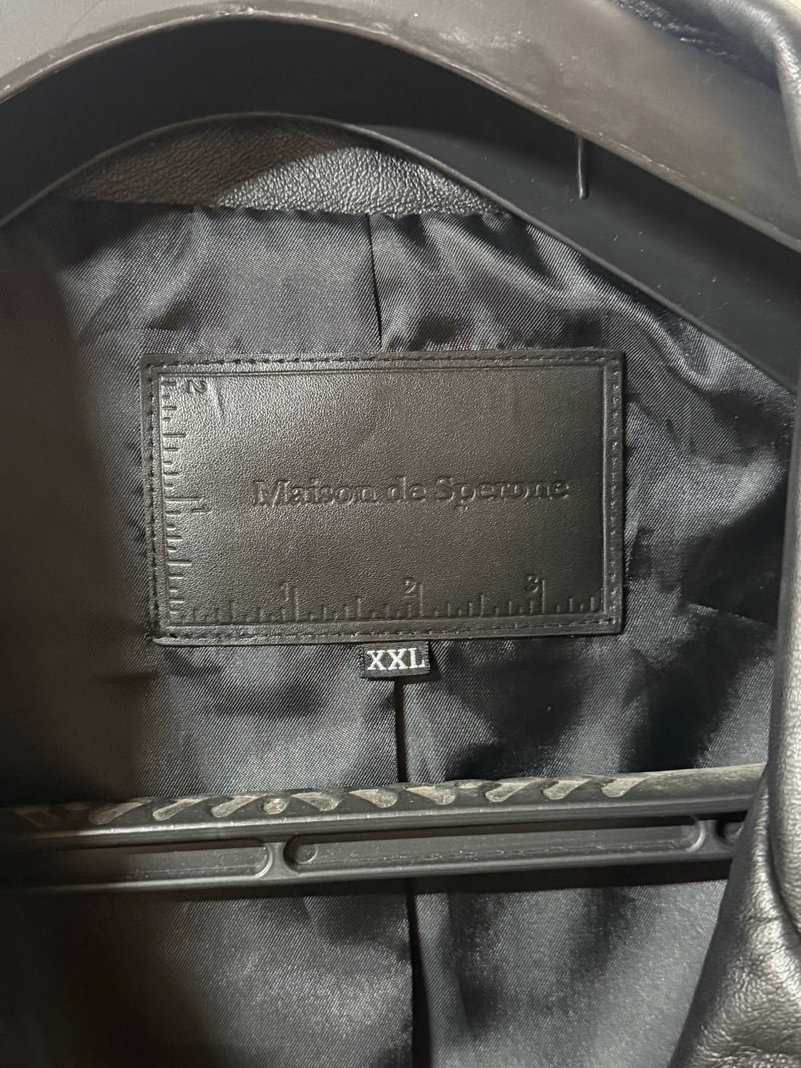 스페로네 lamb skin leather 램스킨 블랙 양가죽자켓 빈티지 상품이미지6