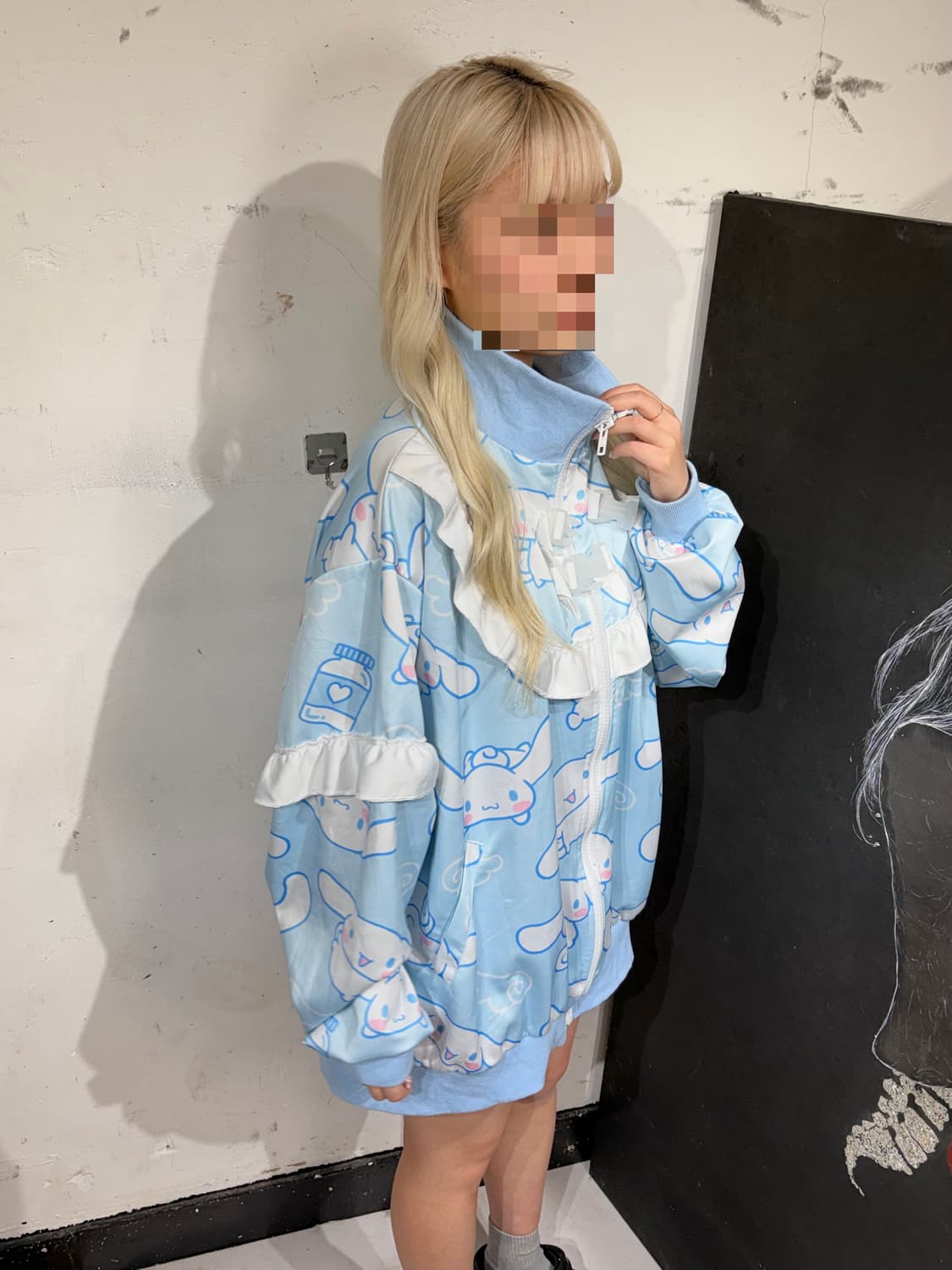 Acdcrag X 산리오 시나몬롤 천사계 지뢰계 갸루 집업 자켓 상품이미지5