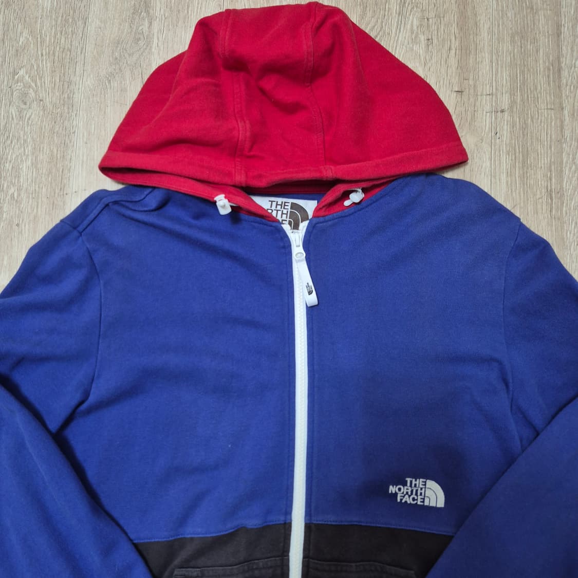 노스페이스 화이트라벨 오리지널 로고 배색 후드집업 상품이미지2