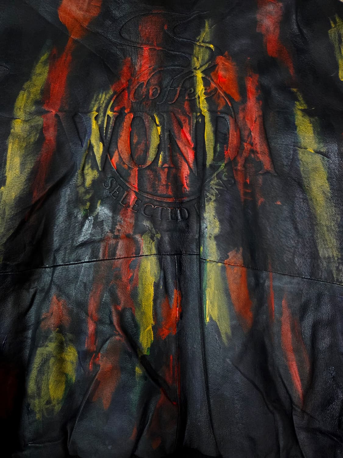 WONDA 페인팅 커스텀 울 슬리브 바시티 재킷 상품이미지6