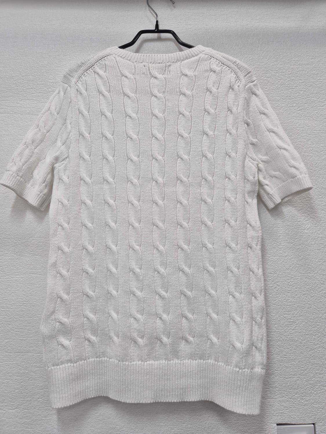 폴로 케이블 반팔 니트 화이트 / 95 (정품) 상품이미지3