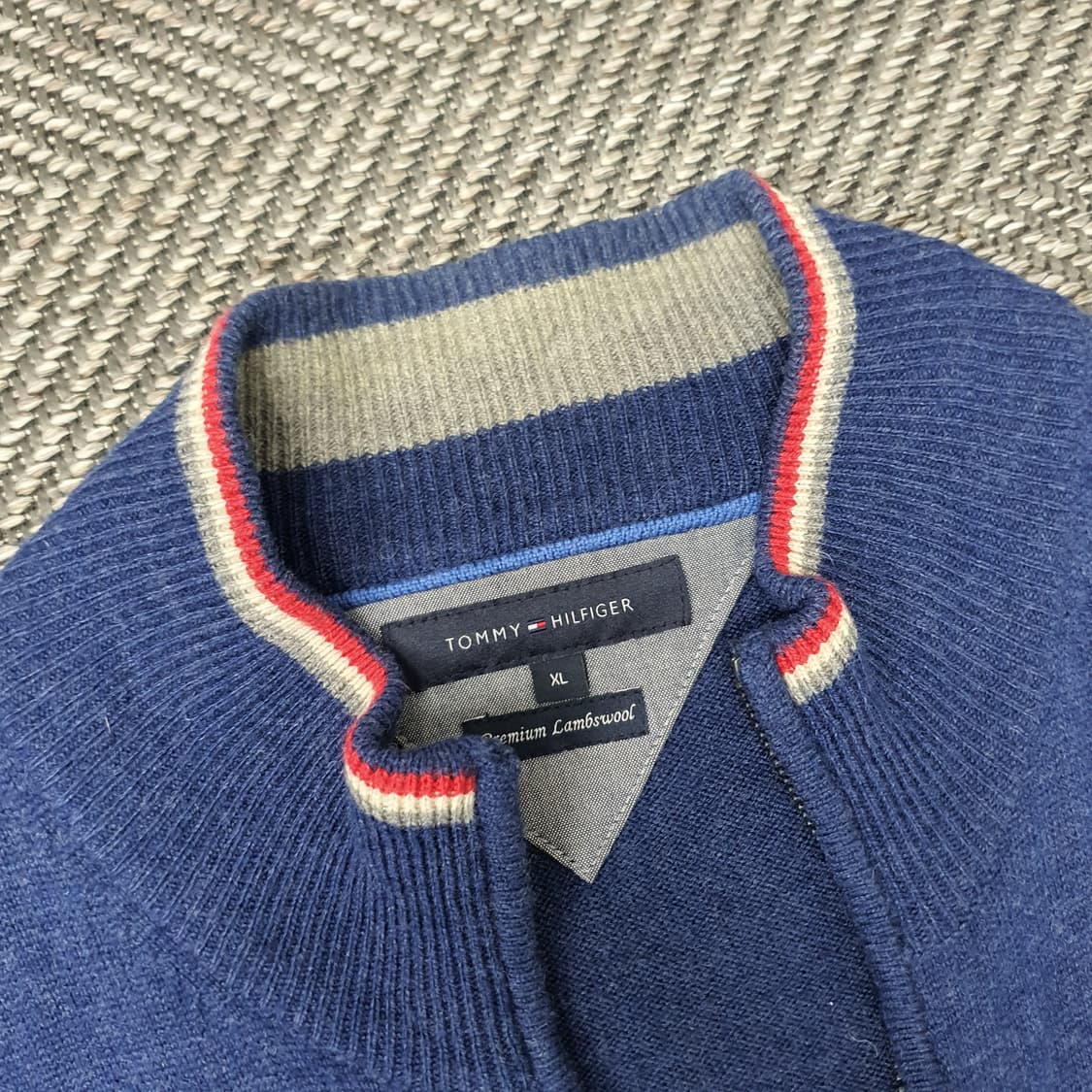 타미힐피거 울100 니트 집업 가디건 남자105 상품이미지2