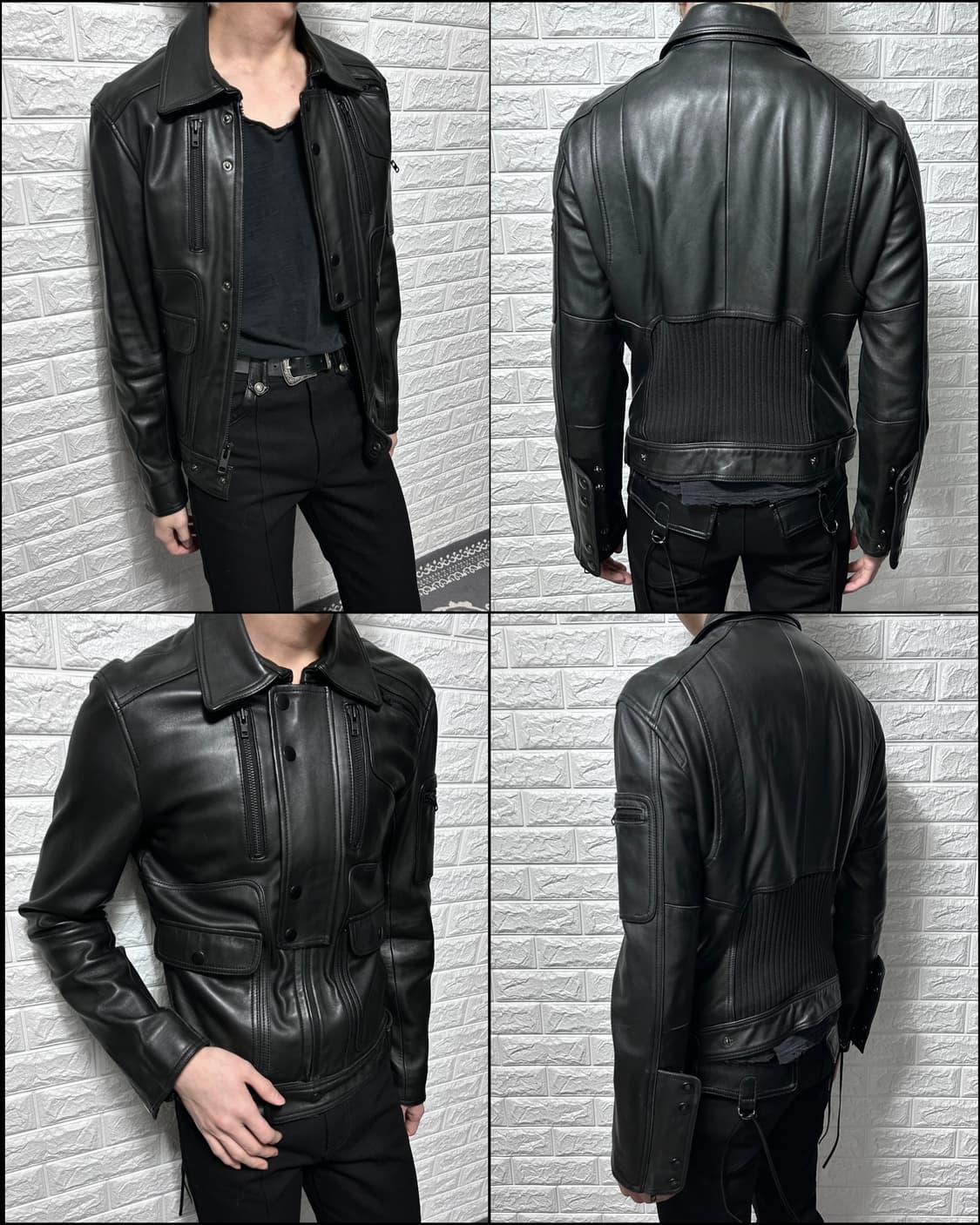 Rock&Republic 레더 판넬 자켓 상품이미지1