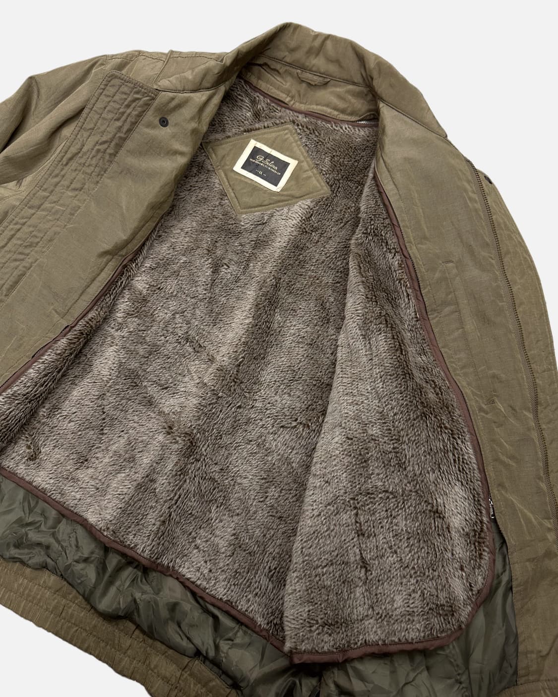 khaki lining vintage blouson jacket 상품이미지4