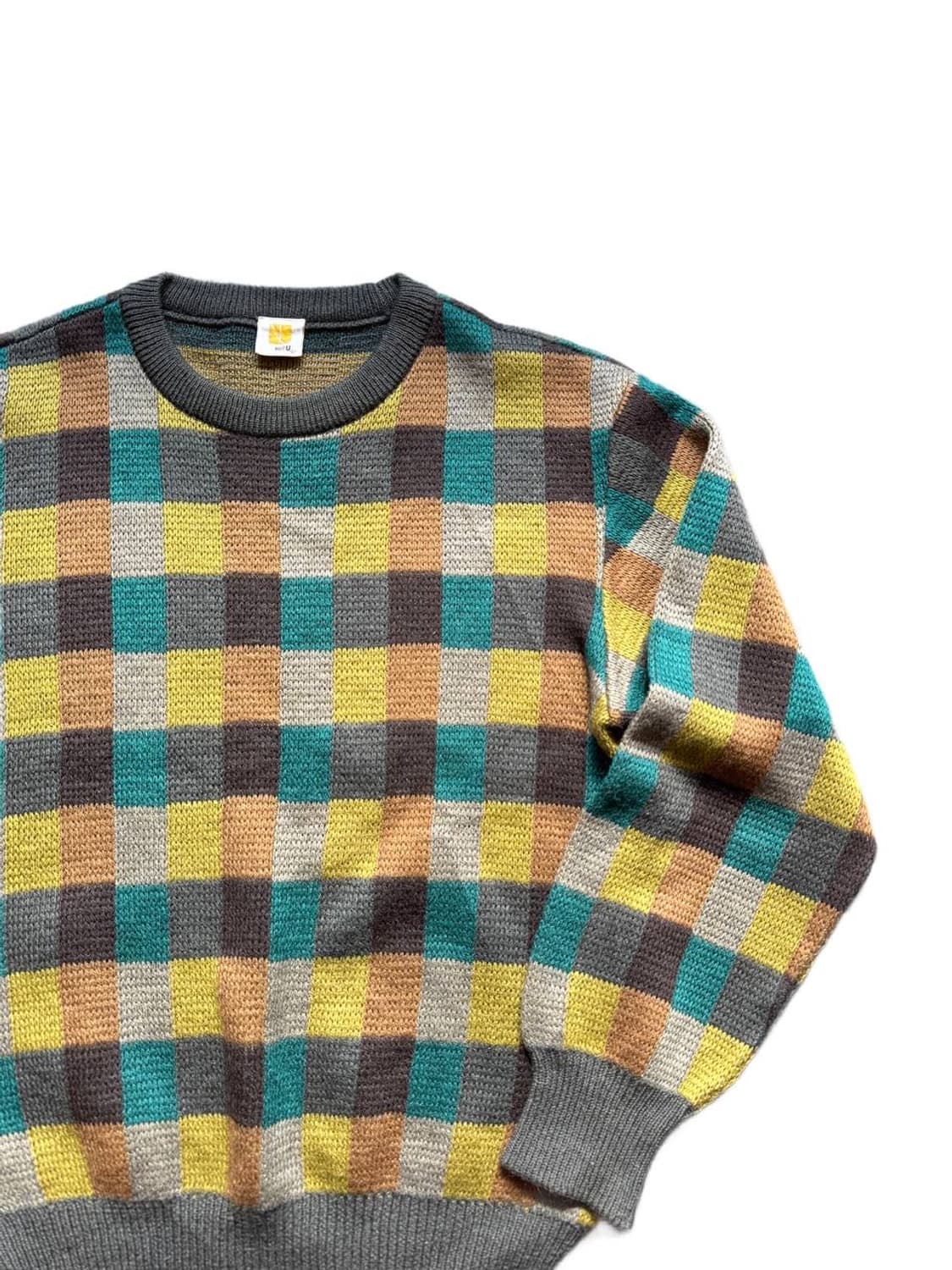 nextU wool check sweater 상품이미지3