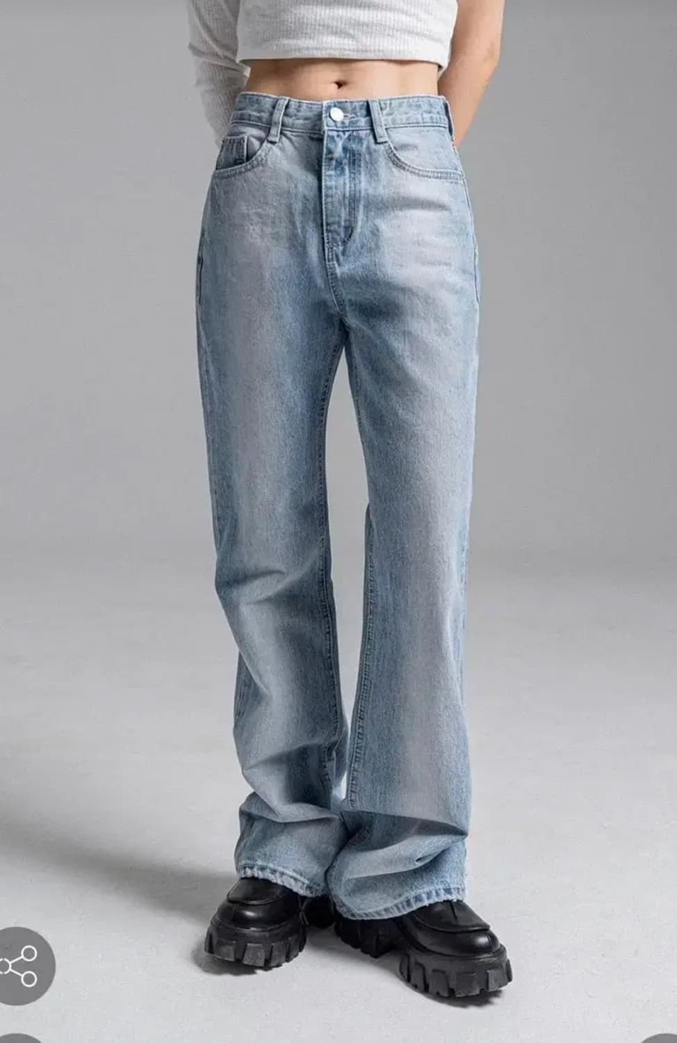 판도라핏 부츠컷 워싱 데님 상품이미지1