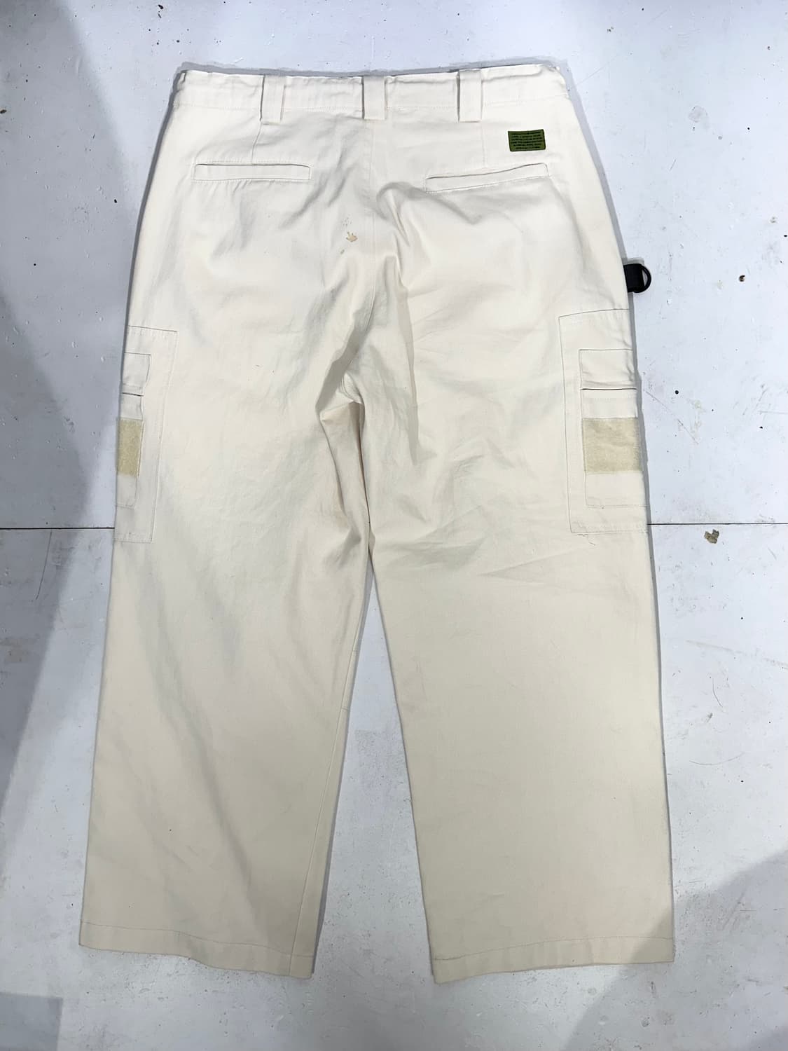 빈티지 오드볼스클럽 베이지 빅 포켓 카고 바지 와이드 힙합 팬츠  상품이미지5