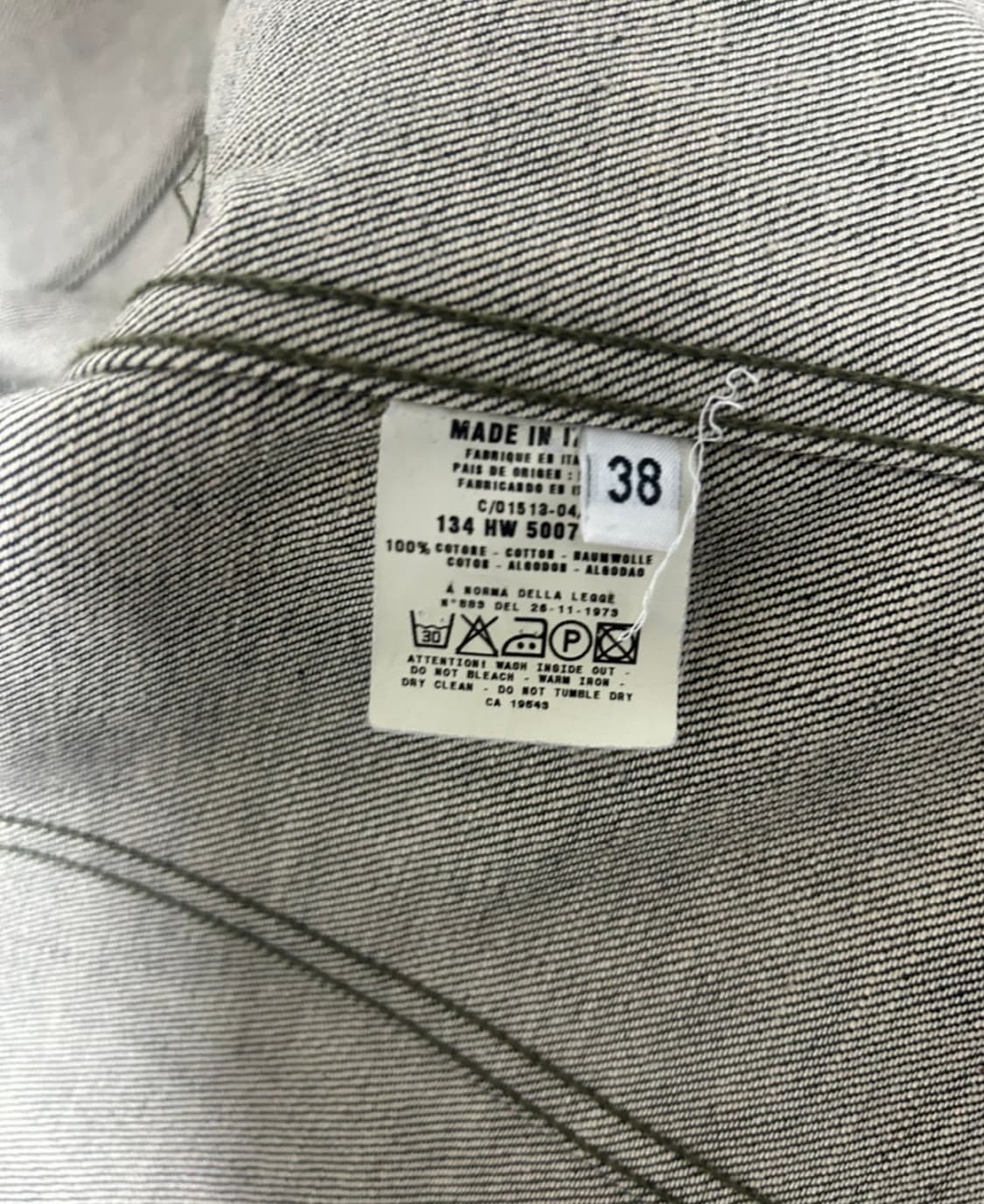 90s 헬무트랭 데님 자켓 상품이미지3