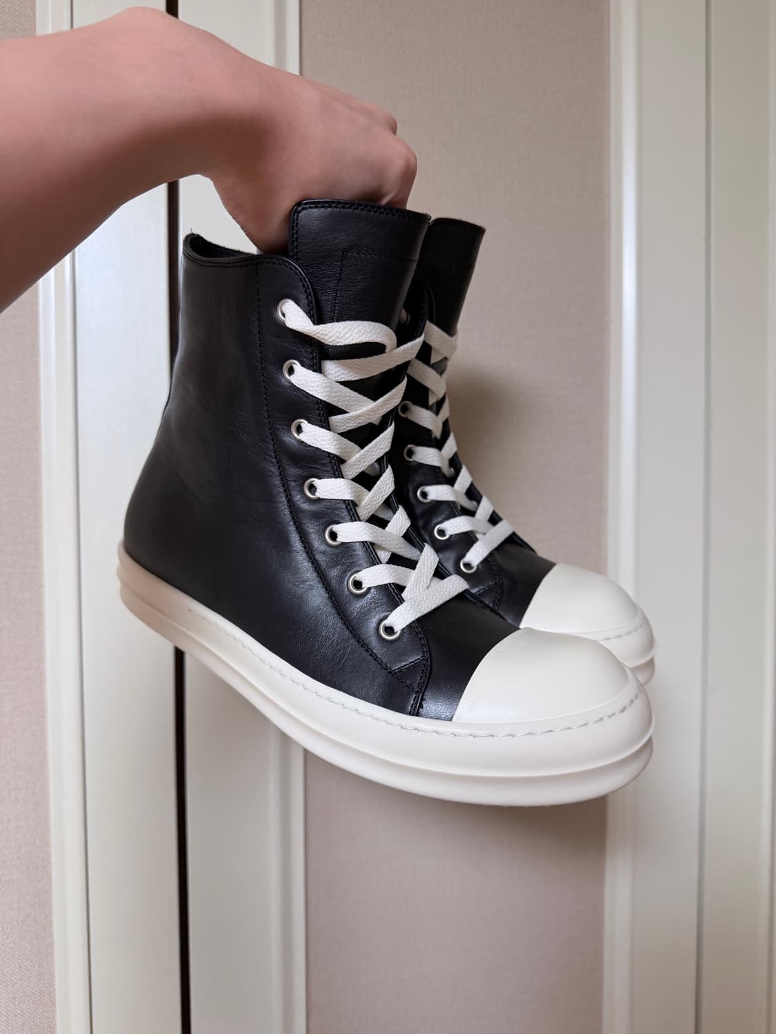 릭오웬스 가죽스니커즈 사이즈교환🔥 상품이미지1