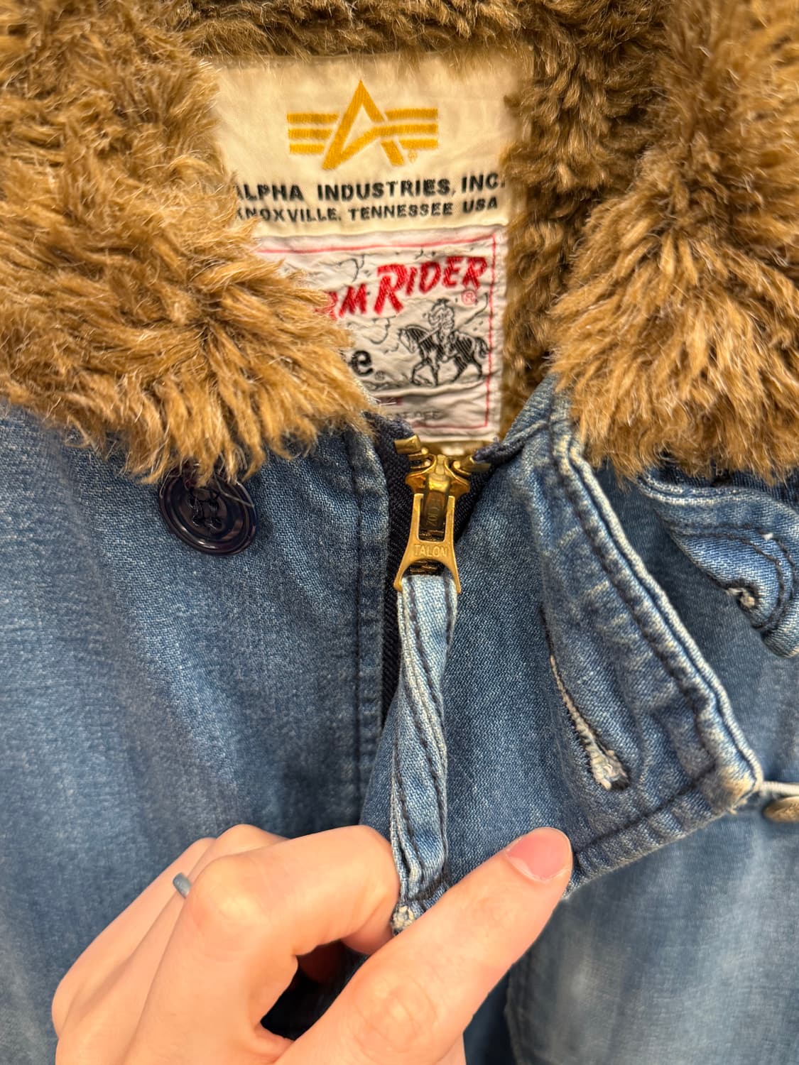 Alpha Industries & Lee 스톰라이더 N-1 데님 덱 자켓 상품이미지3