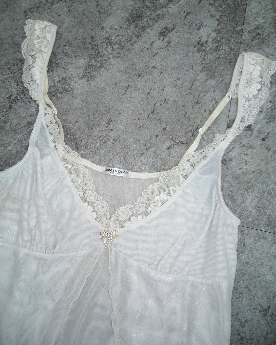 JEMES DEAN White Slip Dress 상품이미지3