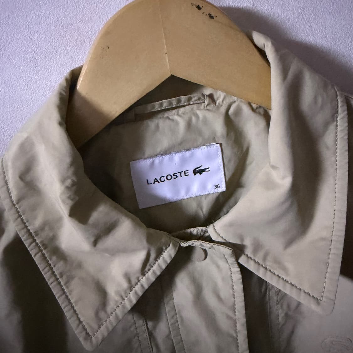 라코스테 여성 로고 트렌치형 점퍼 36 (여성 66정도) 상품이미지3