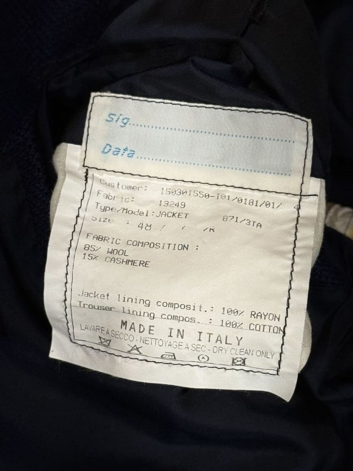 사르토리아 아리스토크라티코 캐시미어 자켓 상품이미지9