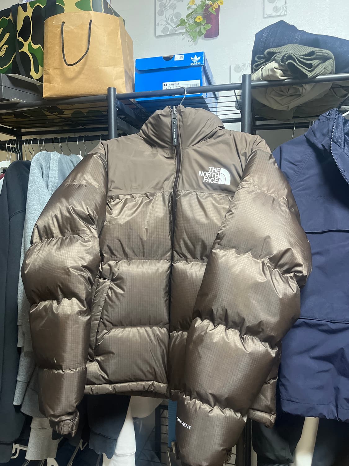 노스페이스 1996 워터 쉴드 눕시 자켓 베이지 브라운 M 상품이미지1