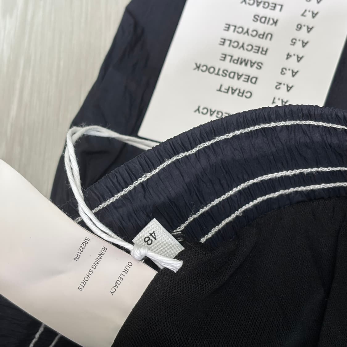 아워레가시 워크샵 러닝 쇼츠 테크 네이비 상품이미지5