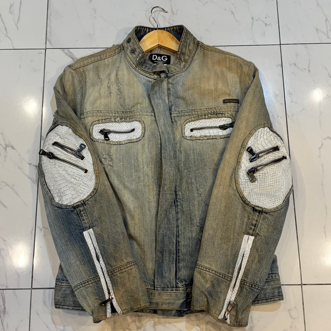 돌체앤가바나 빈티지 워싱 데님 자켓 상품이미지1