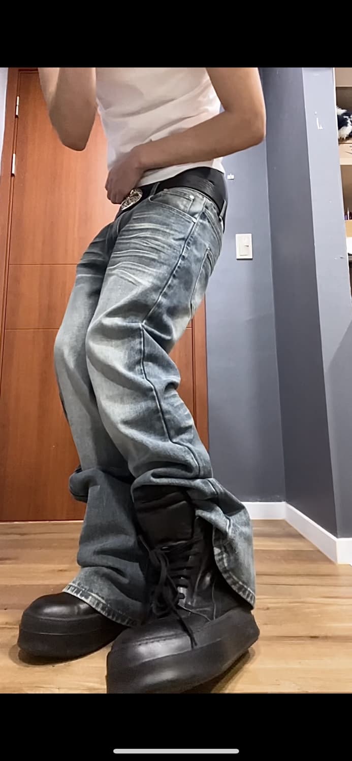 빈티지 플레어 불루 진 상품이미지6