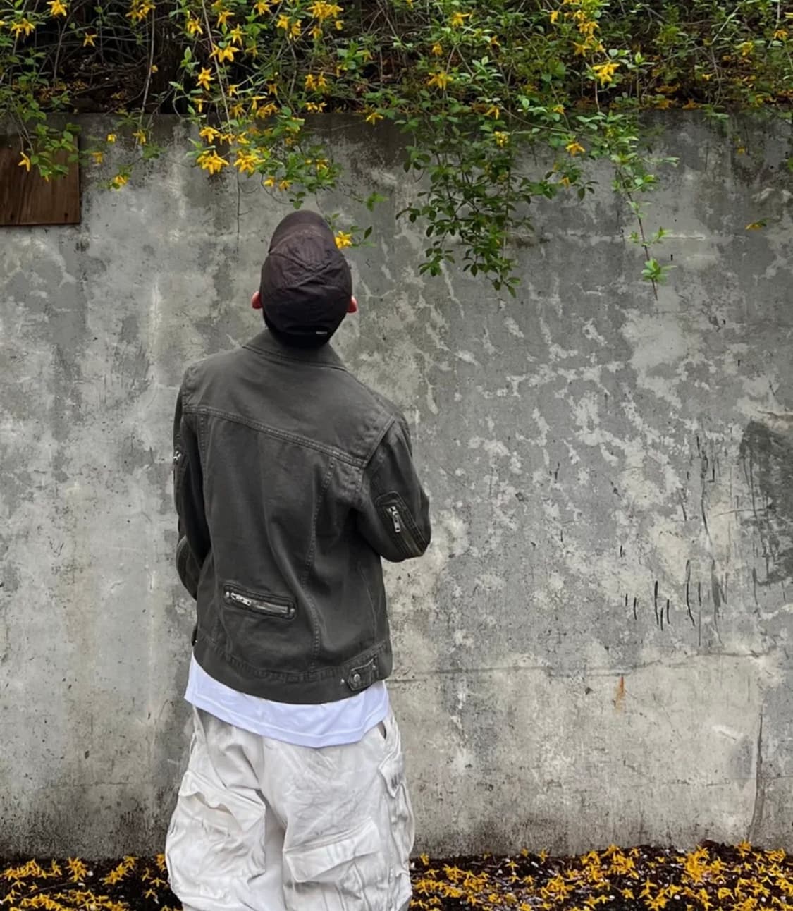 ZIPPER TRUCKER JACKET GARMENT DYEING KHA 상품이미지4