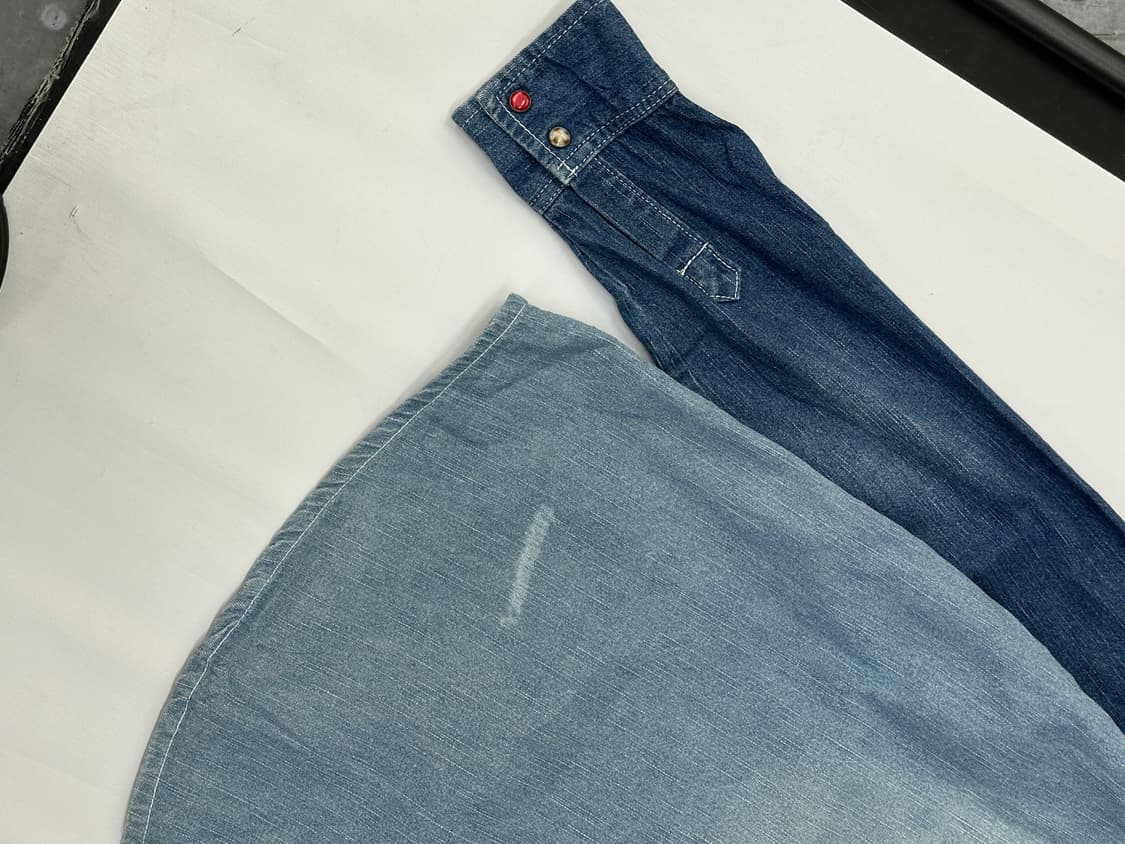 ⭐️ CORISCO 패치워크 스티치 데님 셔츠⭐️일본 빈티지 보헤미안 상품이미지7