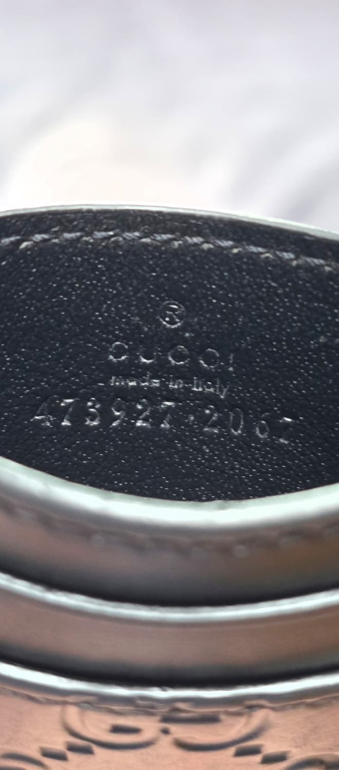 (정품) 구찌 시그니처 GG 로고 카드지갑/남녀공용/검정/개인/팝니다. 상품이미지4